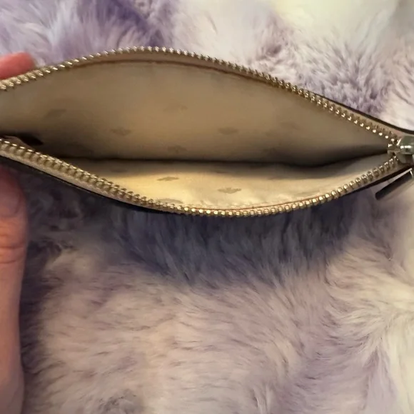 Kate Spade Glimmer Large Slim Card Wallet Signature canvas Metallic - Picture 6 of 6